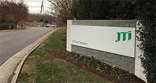JTI Leaf Services sign at Riverview Industrial Park